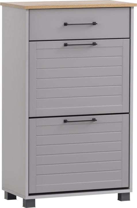 Platinum grey, oak country house decor