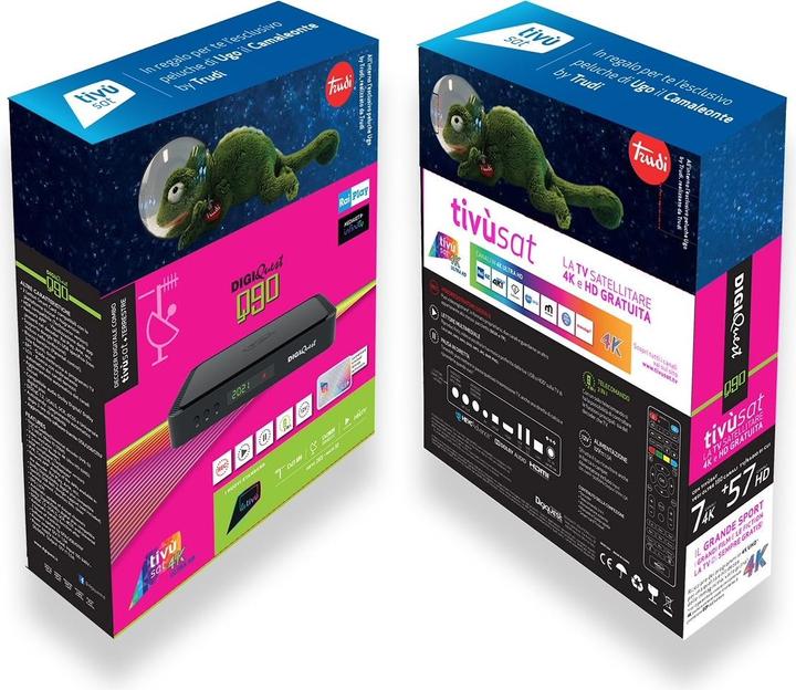 Produktbild Digiquest RICD1234 Set-Top-Box TV Kabel 4K Ultra HD Schwarz (DVB-S2, DVB-T2)