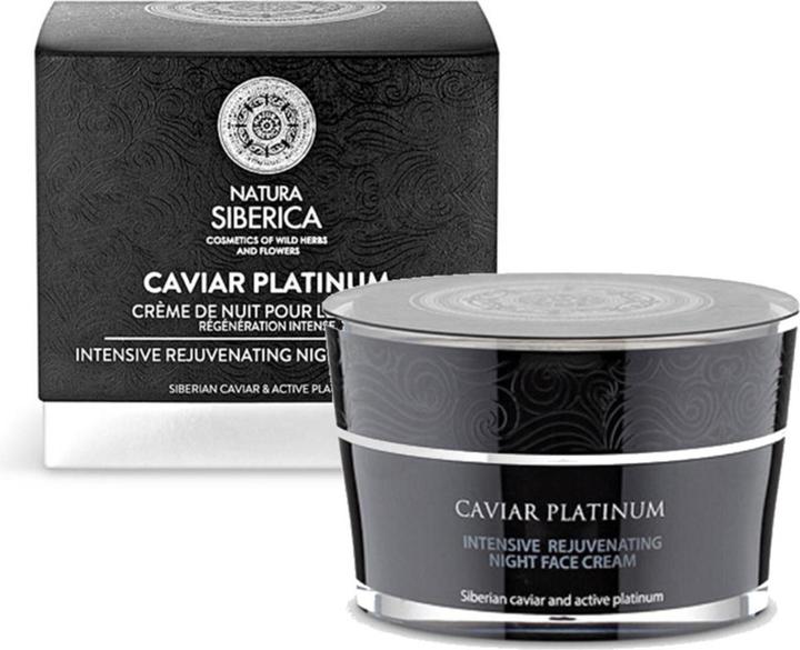 Actual product image Natura Siberica SIBERICA PROFESSIONAL Caviar Platinum Intensive rejuvenating night face cream 50ml (50 ml, Night cream)