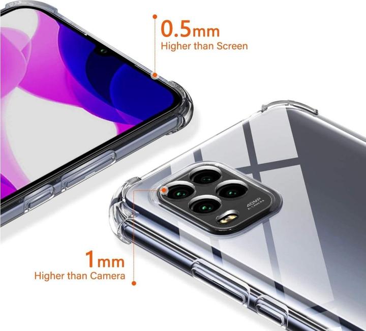 Produktbild Screenguard Xiaomi Mi 10 Lite Hülle Crystal Soft Airbag Bumper (Xiaomi Mi 10 Lite)