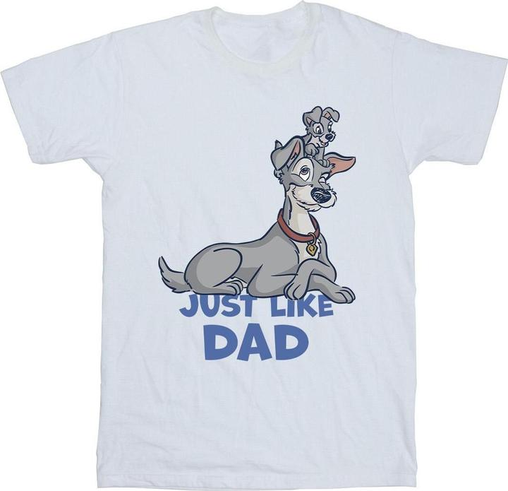 Disney Lady And The Tramp Just Like Dad TShirt (3XL)