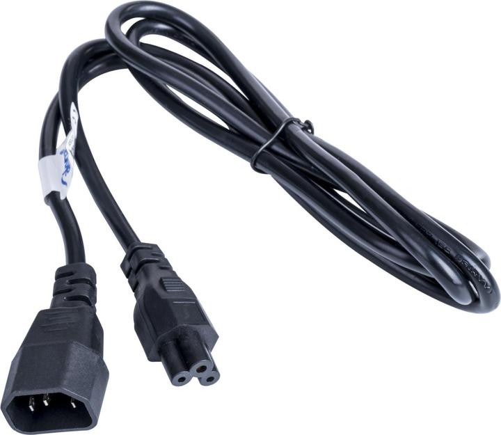 Produktbild Akyga Strom Anschlusskabel (1x Kleeblatt-Buchse C5 - 1x Kaltgeräte-Stecker C14) (1.50 m)