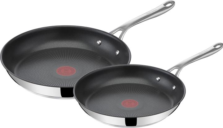 Tefal Jamie Oliver Cook en direct sur le plateau (28 cm, Ensemble de casseroles et de poêles de cuisson, Acier inoxydable)