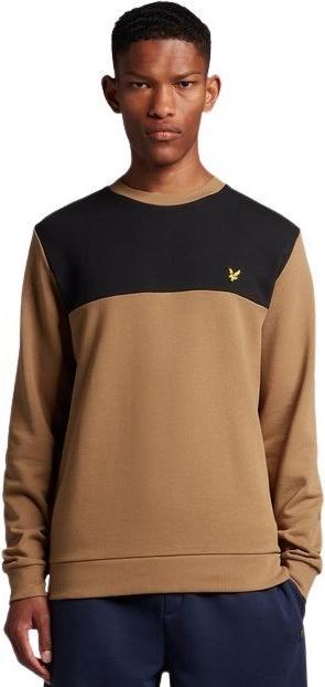 Lyle and Scott sweatshirt it rundhalsausschnitt contrast yoke (M)