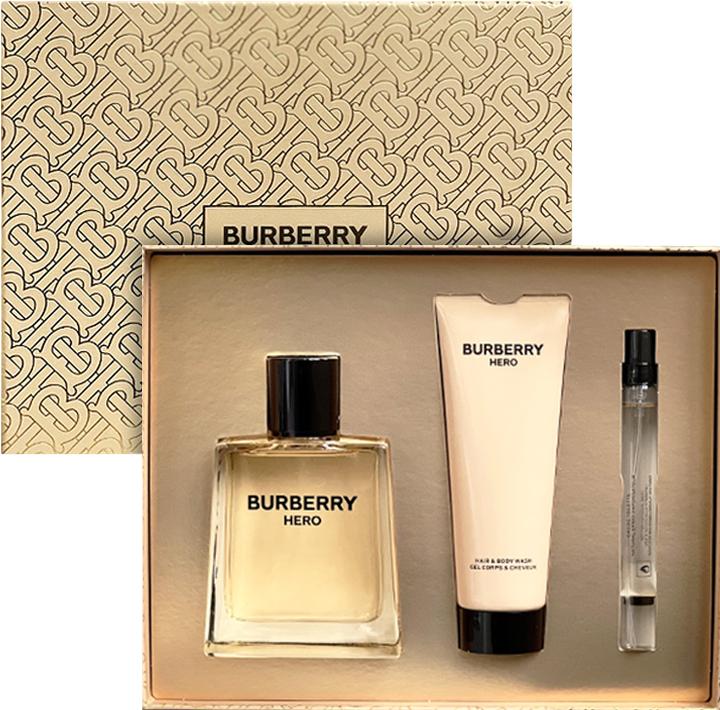 Immagine prodotto Burberry Set Hero, Barbati, Eau De Toilette 100ml Gel De Dus 75ml Eau De Toilette 10ml (Set profumo)