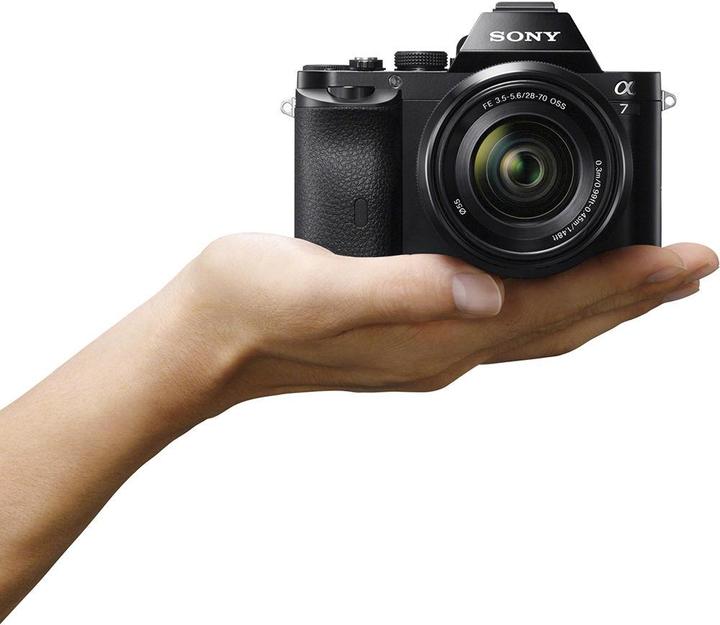 Actual product image Sony Alpha 7 Kit (28 - 70 mm, 24.30 Mpx, Full frame)