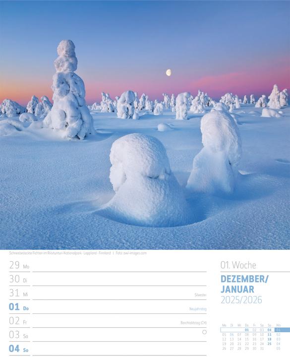 Produktbild Planet Erde - Landschaften der Welt - Wochenplaner Kalender 2026 (25 x 33 cm, Harter Einband, Deutsch)