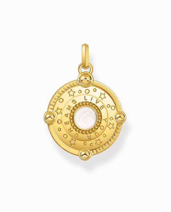 Immagine prodotto Thomas Sabo Ciondolo con mezza luna e pietre colorate placcato oro (Argento 925, Smalto)