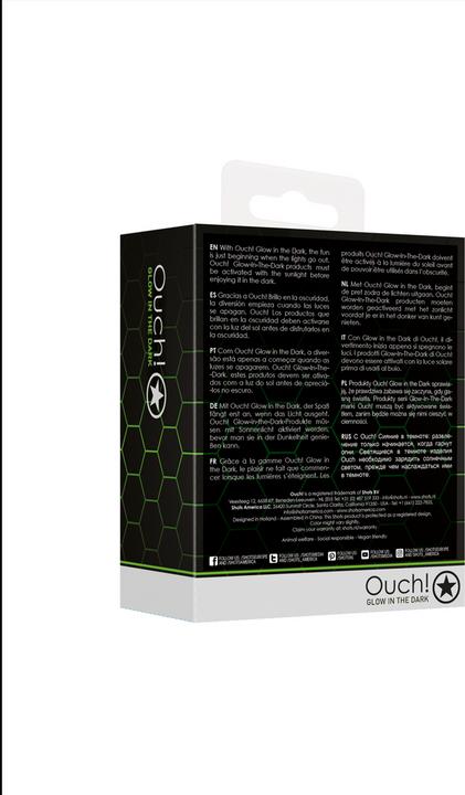 Produktbild Ouch! Glass Butt Plug - Glow in the Dark - Small
