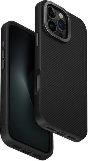 Actual product image Uniq etui Keva Max iPhone 16 Pro Max 6.9" Magclick Charging czarny/carbon black (Apple iPhone 16 Pro Max)
