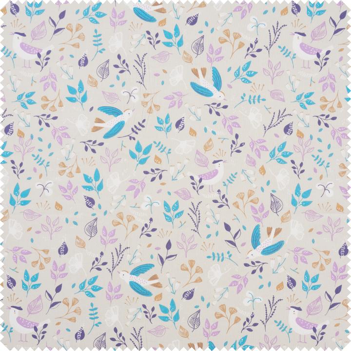 Produktbild VBS Baumwoll-Stoff "Birds & Flowers", 150 cm breit, Meterware