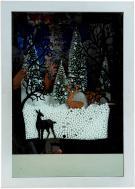 Produktbild IKO Rahmen mit Wintermotiv, Licht & Schneegestöber h=3