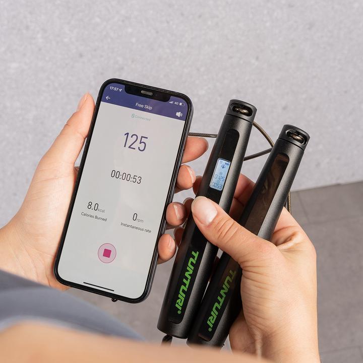 Produktbild Tunturi Smart Springseil mit Display und App (295 cm)