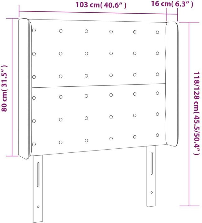 Produktbild VidaXL Franco (103 x 16 x 128 cm)