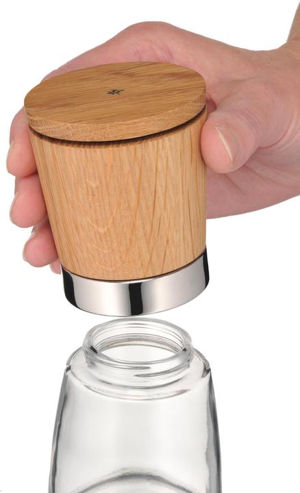 Produktbild WMF Gewürzmühle Salzmühle Pfeffermühle Ceramill Nature Holz Glas Keramikmahlwerk (Pfeffer, Salz)
