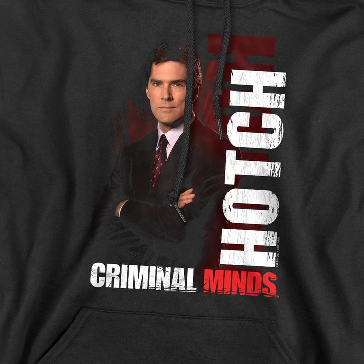 Immagine prodotto Criminal Minds Felpa con Cappuccio Hotch Uomo (XXL)