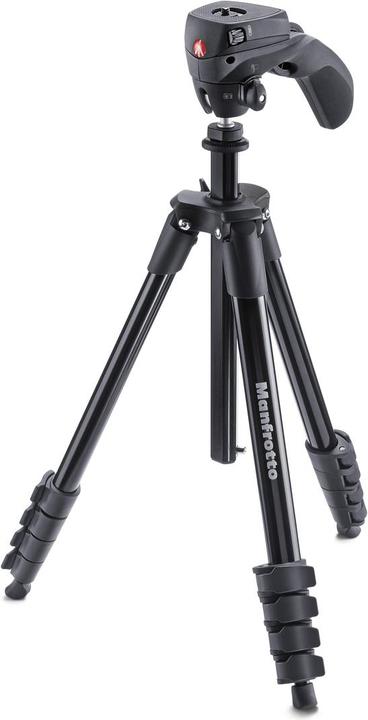 Produktbild Manfrotto Compact Action mit Foto-Videokopf Schwarz (Metall)