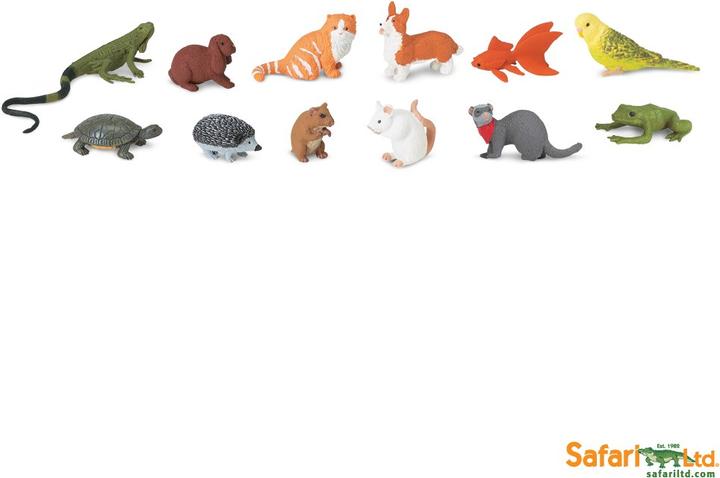 Image du produit Safari Toobs Animaux de compagnie : Contenu 12 pièces