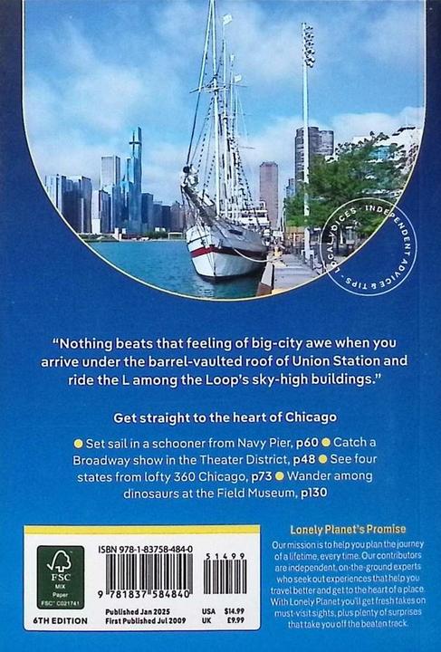 Produktbild Pocket Chicago (Englisch, Lonely Planet, Lauren Keith, 2025)