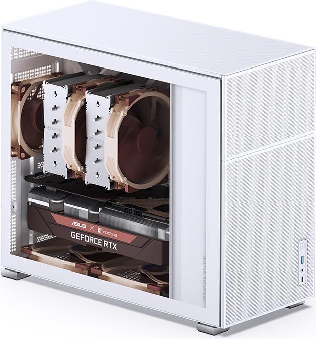 Actual product image Jonsbo D41 MESH White (mATX, DTX, Mini-ITX, ATX)