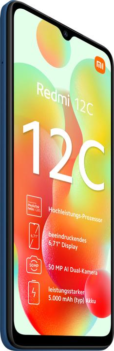 Image du produit Xiaomi Redmi 12C (128 Go, Ocean Blue, 6.71", Double SIM, 50 Mpx, 4G)