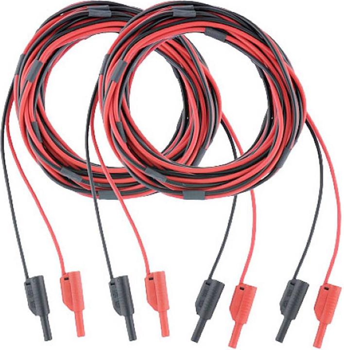 Produktbild Metrel S 1058 Sicherheits-Messleitungs-Set (Bananenstecker 4mm - Bananenstecker 4 mm) 10.00m Schw...