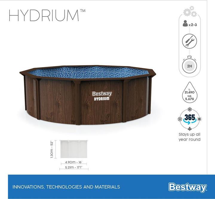 Actual product image Bestway Hydrium Pool Set130cm (Ø 488 x 130 cm)