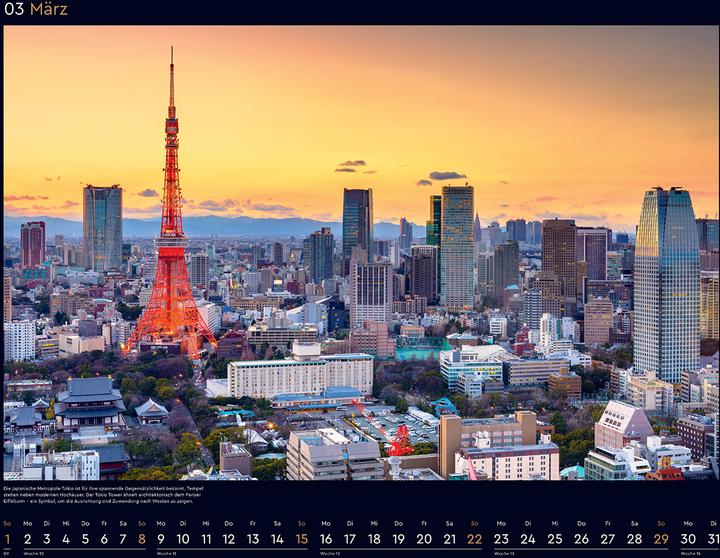 Image du produit Japan - Wandkalender 2026 (60 x 45 cm, Couverture rigide, Allemand)