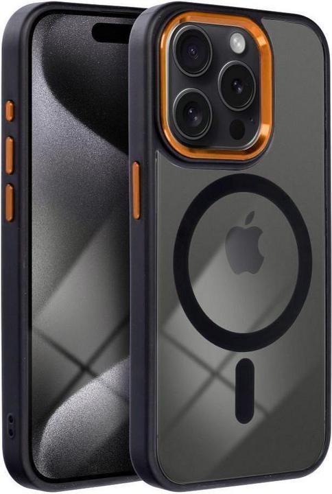 Actual product image OEM Back panel cover COLOR EDGE MAG COVER case compatible with MagSafe for IPHONE 13 Pro black gold (Apple iPhone 13 Pro)