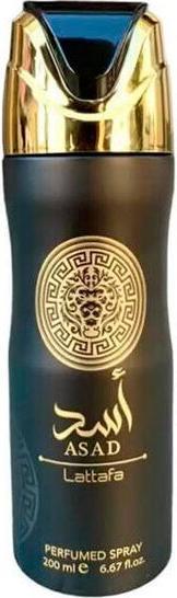 Actual product image Lattafa Perfumes Asad Lattafa Perfumed Spray 200ml 6.67 Fl Oz Body Deo Spray for Men (Spray, 200 ml)