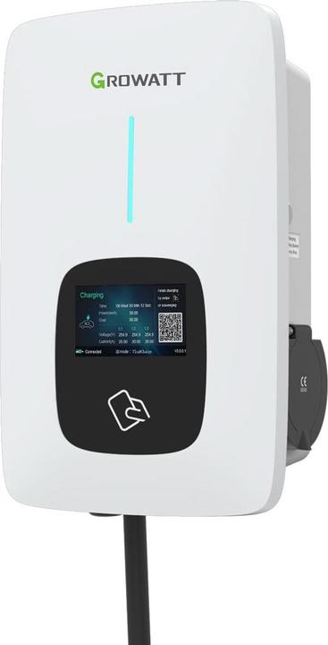 Immagine prodotto Growatt Caricatore EV THOR 11AS-P-V1 (WiFi, RFID) Funzione LCD (Tipo 2, 11 kW)