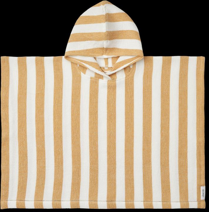 Actual product image Liewood Paco Poncho Stripe Yellow Mellow