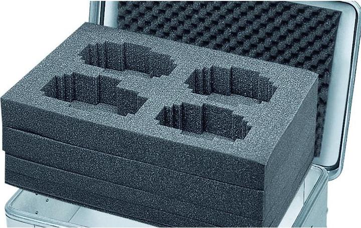 Produktbild Zarges Würfelschaum-Set, für Inhalt 28 l, Innenmass LxBxH 516x350x159 mm (1 Stück)