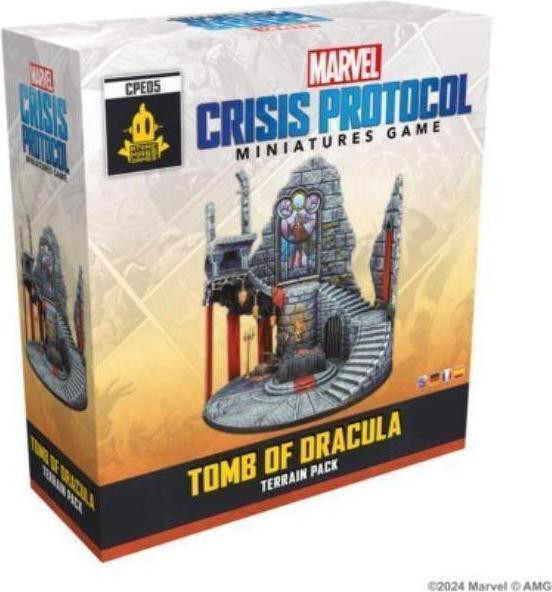 Actual product image Atomic Mass Games AMGD2129 - Marvel: Crisis Protocol - Tomb of Dracula Terrain Pack (German)