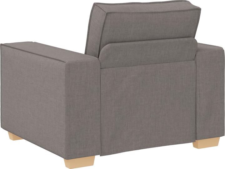 Produktbild VidaXL 3-teiliges Sofaset mit Kissen aus taupefarbenem Stoff (Ecksofa)