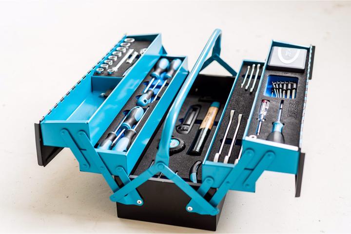 Actual product image HAZET Metal tool box ∙ with assortment 190/79 ∙ 0,5 x 2,8 - 1,2 x 6,5 ∙ 2 - 22 ∙ PH1 - PH3 ∙ PZ1 - … (79 pieces)