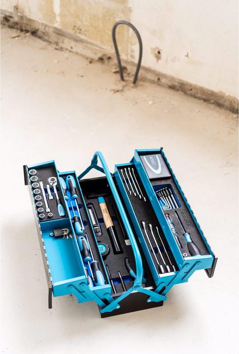 Actual product image HAZET Metal tool box ∙ with assortment 190/79 ∙ 0,5 x 2,8 - 1,2 x 6,5 ∙ 2 - 22 ∙ PH1 - PH3 ∙ PZ1 - … (79 pieces)