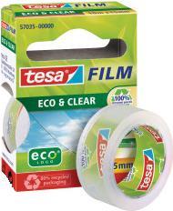 Produktbild tesa tesafilm ECO & CLEAR, lösungsmittelfrei und alterungsbeständig (19 mm)