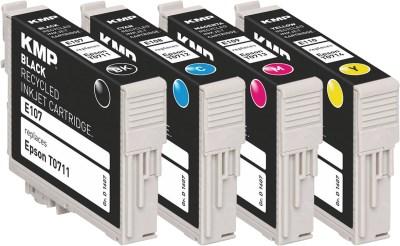 Image du produit KMP E107V Multipack BK/C/M/Y compatible avec Epson T 071 (M, C, Y, CF)