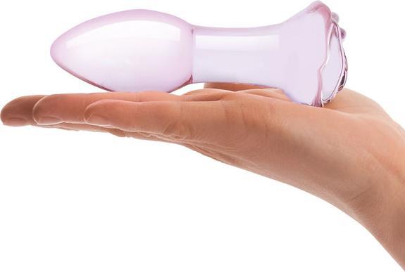 Actual product image Gläs Rosebud Glass Butt Plug