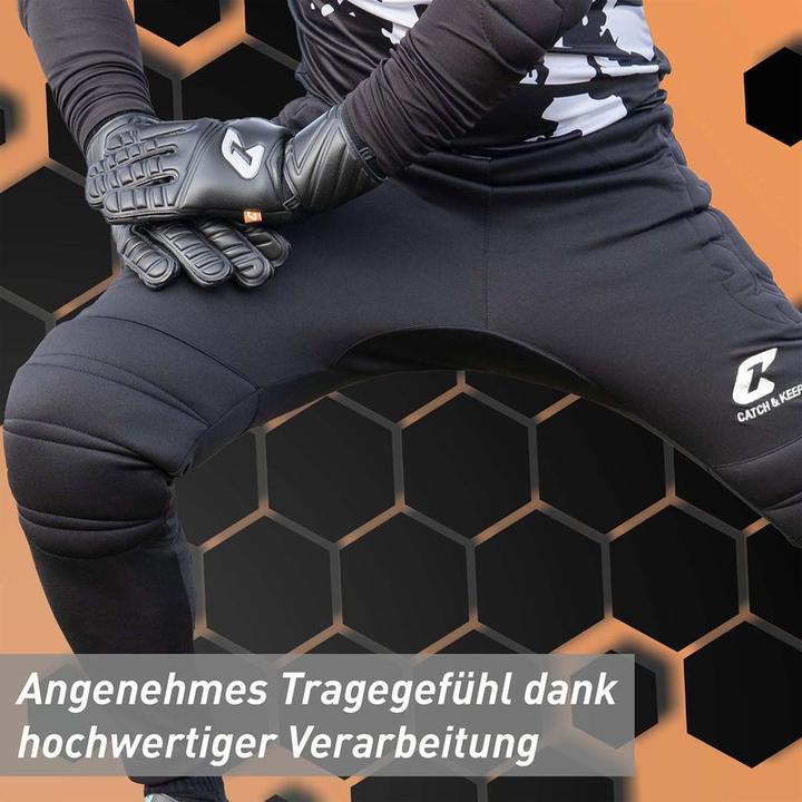 Produktbild Catch & Keep Kinder Erwachsene Torwarthose Trainingshose Keeperhose Goalie Hose Fussballhose Tormannhose (S)
