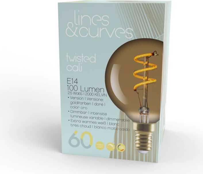 Produktbild micasa Lines & Curves (E14, 2.50 W, 100 lm, 1 x, G)