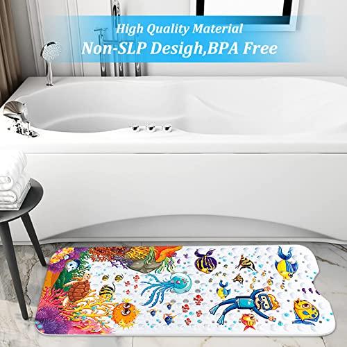 Produktbild Activity Board Antirutschmatte Badewanne rutschfest Badewannenmatte, Buntes Design mit 200 Saugnapf &