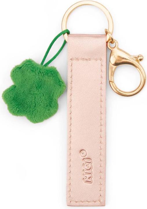 Image du produit Magni NICI Schlüsselanhänger Kleines Glück Kunstlederband mit Kleeblatt roségold 10cm