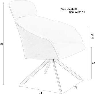 Image du produit Zuiver Frie Lounge Chair