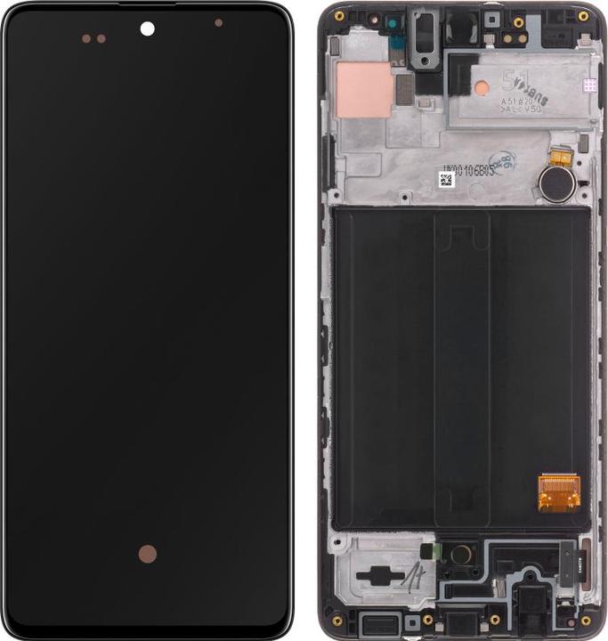 Image du produit Samsung Écran LCD + unité tactile A515 Galaxy A51 Noir (Service Pack) (Écran, Galaxy A51)