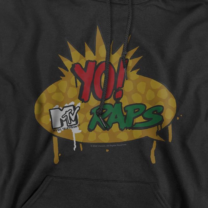 Immagine prodotto Yo! MTV Raps Felpa con Cappuccio Logo Uomo (L)