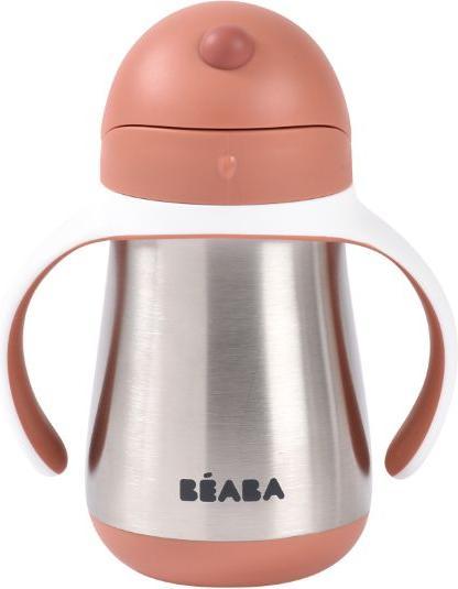 Image du produit Beaba Tasse à paille Inox 250ml terracotta
