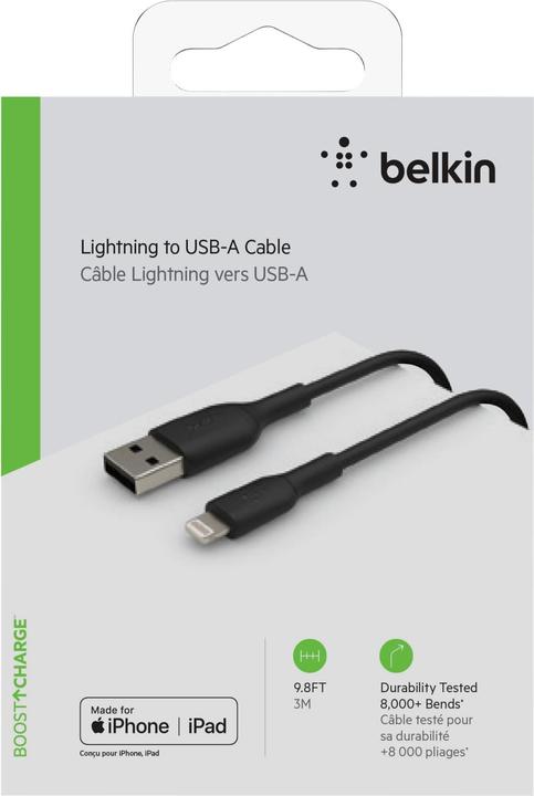 Actual product image Belkin CAA001bt3MBK (3 m, USB 2.0)