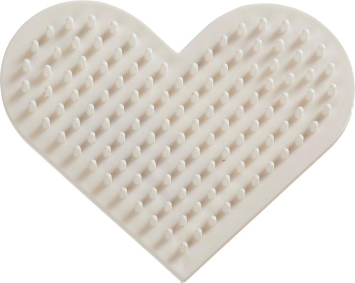 Produktbild Creativ Company Bügelperlen Platten Herz Weiss